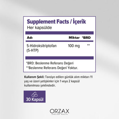Ocean 5-HTP 100 mg 30 Kapsül