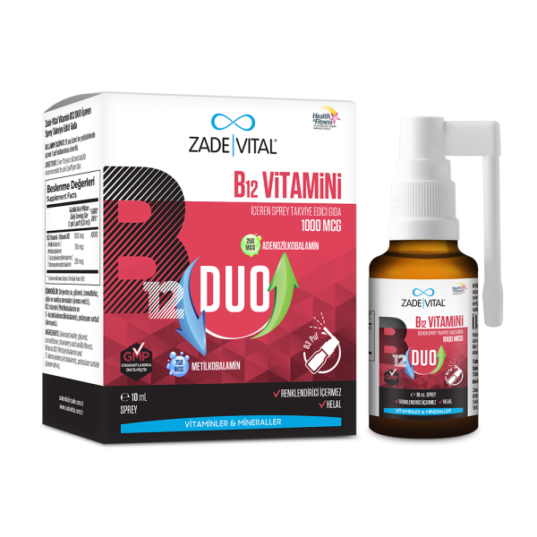 ZADE VITAL VİTAMİN B12 DUO 1000 mcg