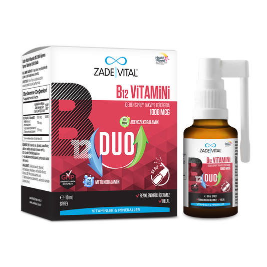 ZADE VITAL VİTAMİN B12 DUO 1000 mcg