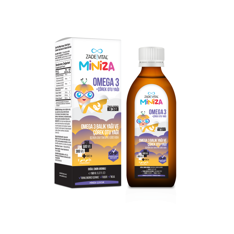 ZADE VITAL MİNİZA OMEGA 3 & ÇÖREK OTU YAĞI