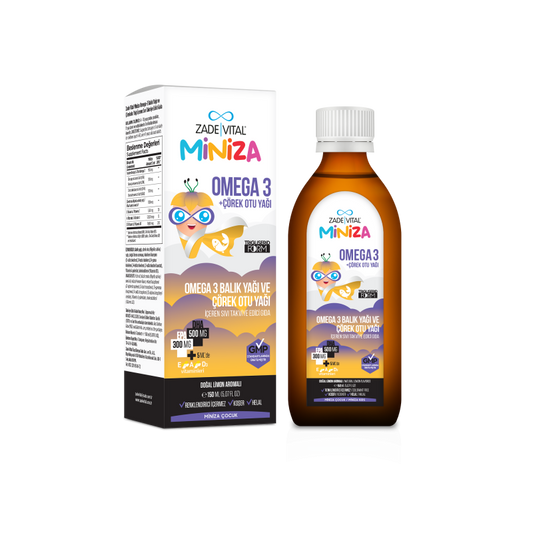 ZADE VITAL MİNİZA OMEGA 3 & ÇÖREK OTU YAĞI