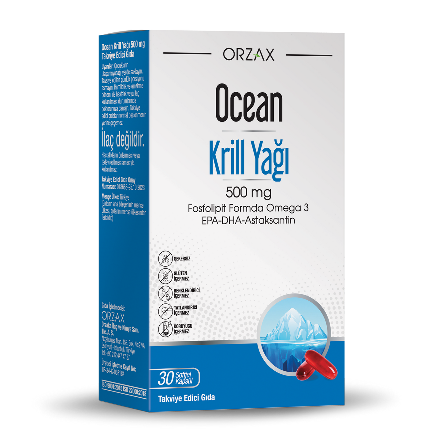 Ocean Krill Oil 500 mg 30 Kapsül