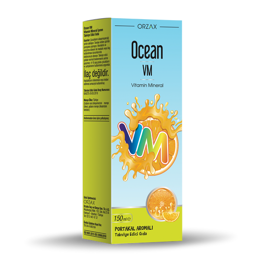 Ocean Vitamin Mineral VM Şurup Portakal Konsantreli 150 ml