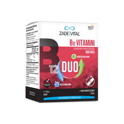 ZADE VITAL VİTAMİN B12 DUO 1000 mcg
