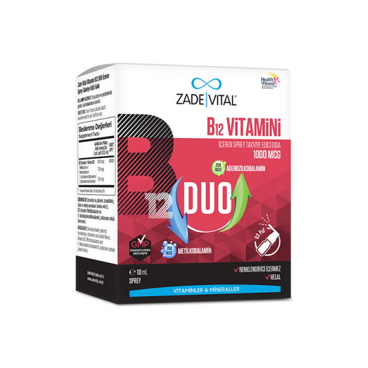 ZADE VITAL VİTAMİN B12 DUO 1000 mcg