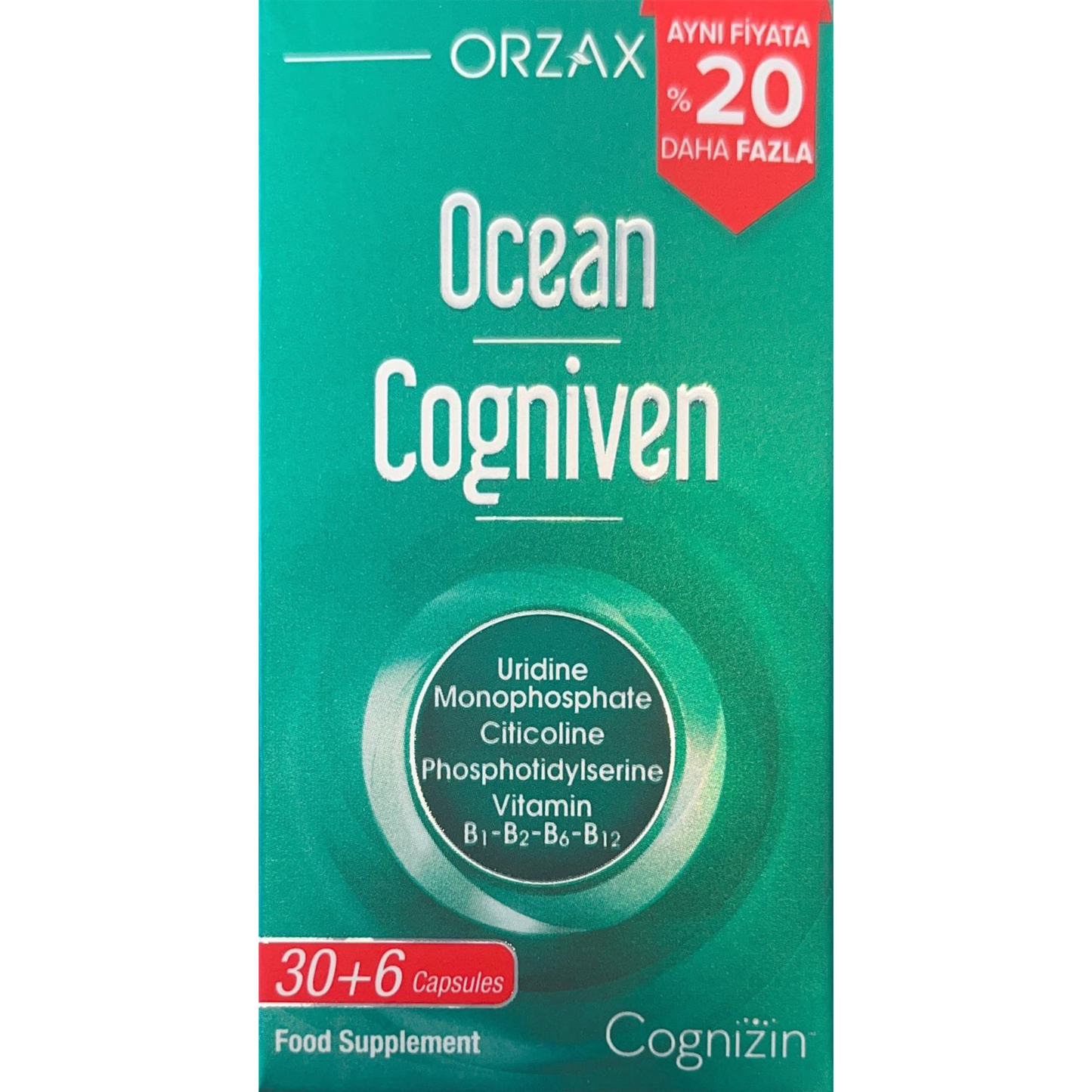 Ocean Cogniven 30+6 Kapsül - %20 Daha Fazla