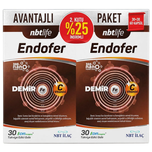 NBT Life Endofer 30 + 30 Kapsül - Avantajlı Paket