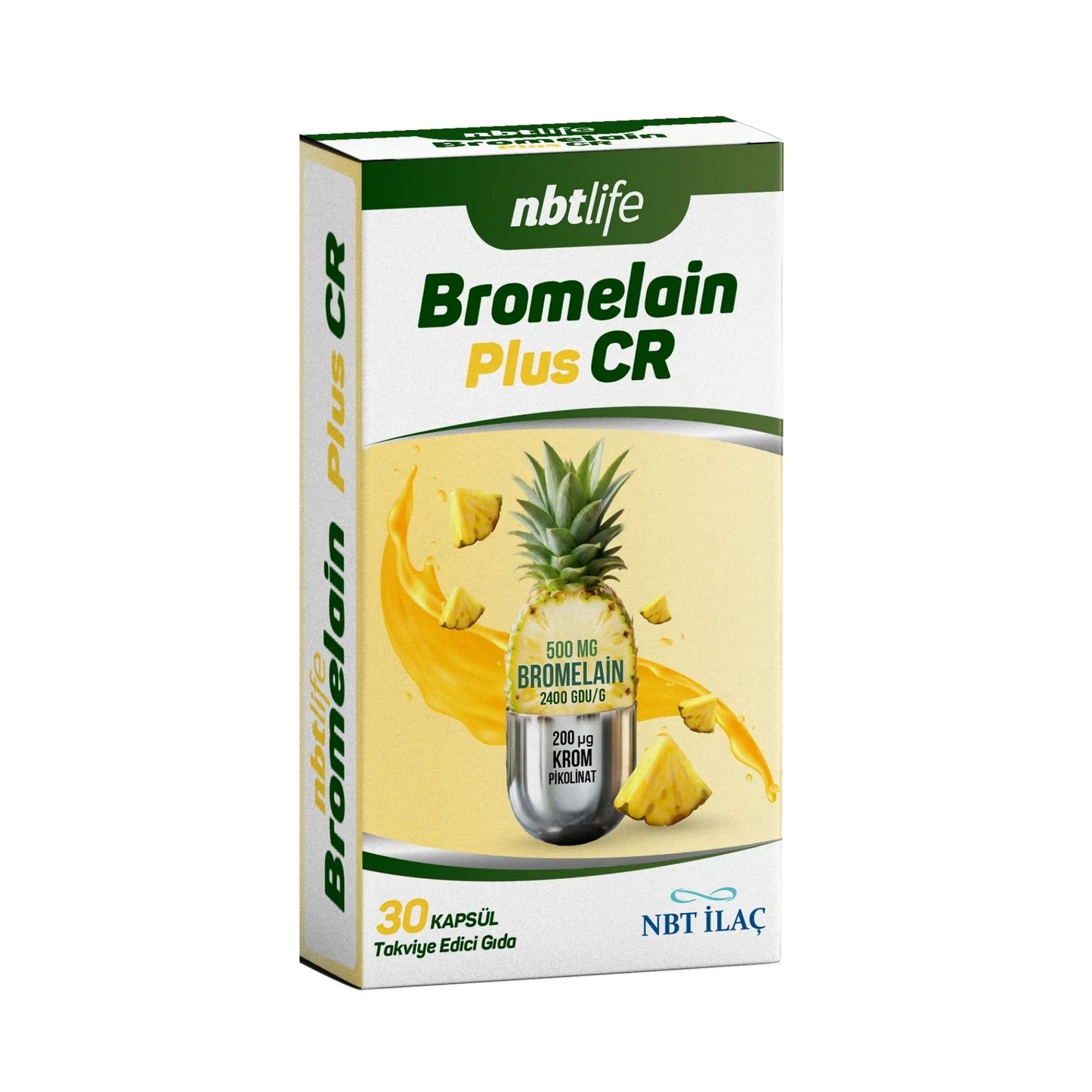 NBT Life Bromelain Plus Cr 30 Kapsül
