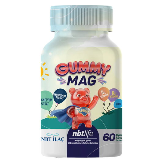 NBT Life Gummymag Magnezyum, B6, D3 K2