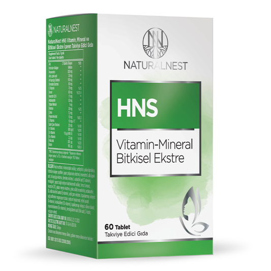 Naturalnest HNS Vitamin Mineral Bitkisel Ekstre 60 Tablet