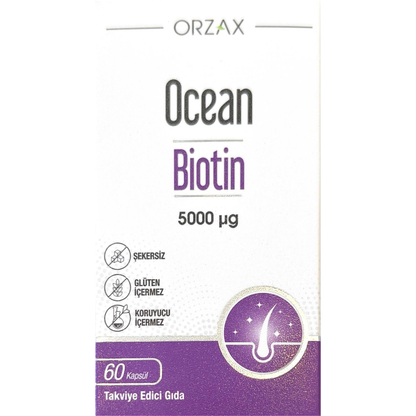 Ocean Biotin 5000 mcg 60 Kapsül