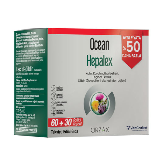 Ocean Hepalex 60+30 Softjel Kapsül