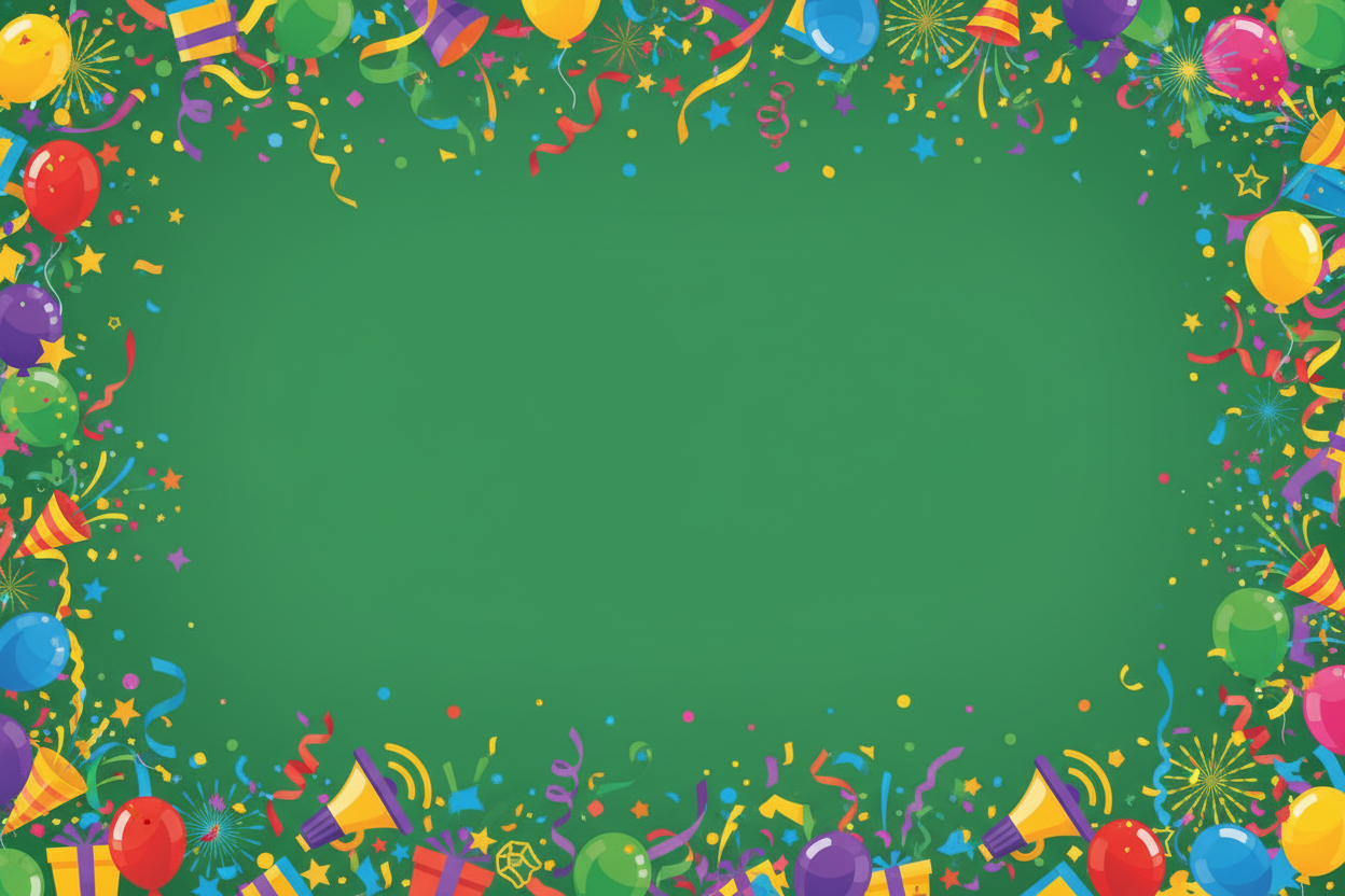 Yeşil Kutlama Banner