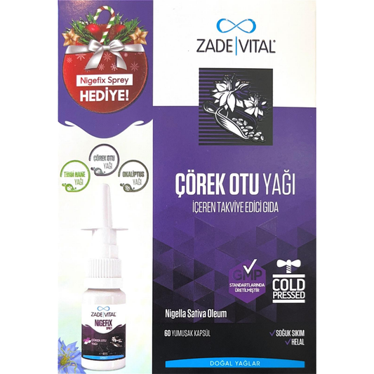 Zade Vital Çörek Otu Yağı + Nigefix Hediye